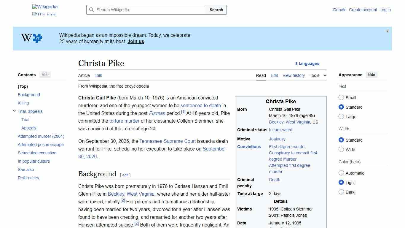 Christa Pike - Wikipedia
